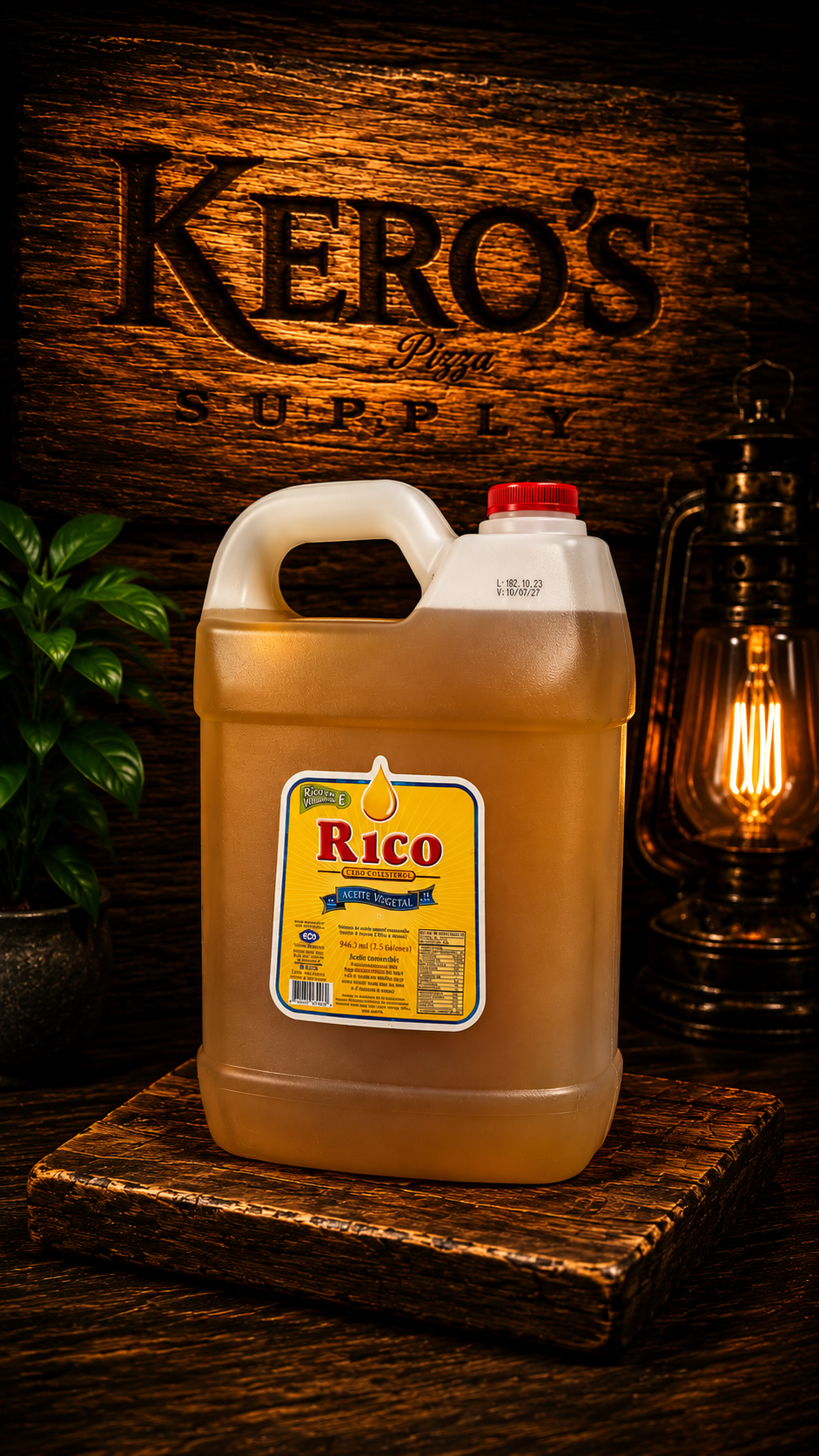 Aceite Vegetal Rico (2.5 Galones) - Imagen Vertical